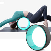  Yoga wheel measures 12” x 5” , the size is perfect for all levels of yoga and pilates. You can carry it to the gym, yoga studio or any where you practice yoga or pilates. The yoga roller wheel can not only improve balance & flexibility, build core strength and give support to numerous yoga poses like inversions and backbends, to prevent injuries, but also relieve back pain and stiffness. It is an excellent prop to improve your yoga level and master challenging yoga poses!