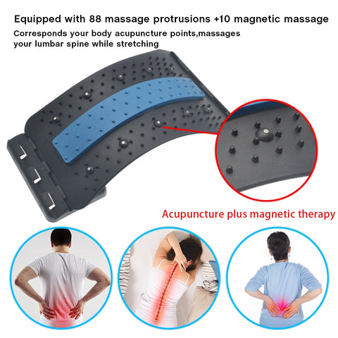 Our Back Stretcher is a convenient at home back pain treatment and preventative care product. It's a simple, passive way to gently stretch your entire back, helping to eliminate the source of your back pain and restore your natural back curve. How Does It Work? When lying down on our Back Stretcher, gravity allows the front of your body to effortlessly stretch out and upwards.