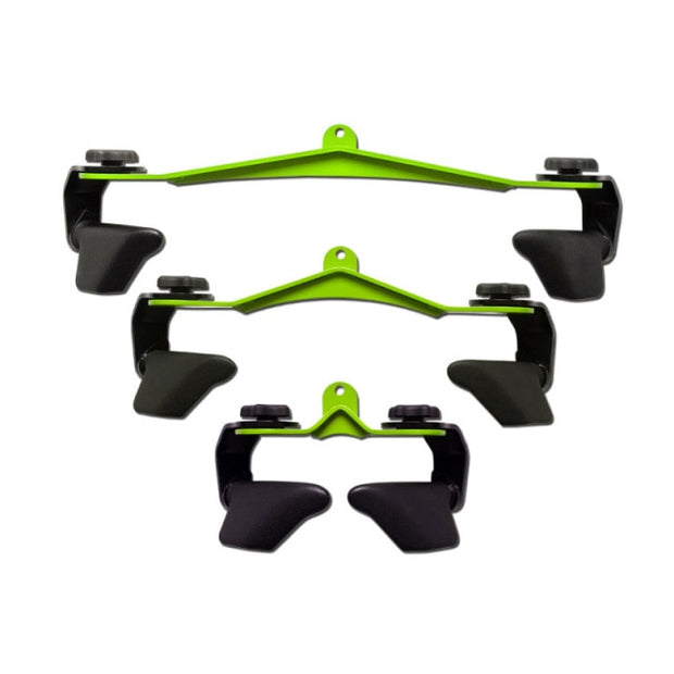 When it’s finally time to get into the gym and really start building your back you want to focus on that pulldown and row movement. What is most important is your hand positioning, it is key to targeting different back muscles. Maximize your weightlifting gains with our power grip bar Cable Attachments designed for lifting efficiency. Take your weightlifting to the next level with our Cable Attachments and order yours today!