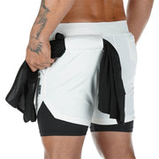 One of the scariest feelings is losing your phone, wallet, or keys at the gym when working out. If your pockets aren’t secure things can slide out easier than you think. Well, now you can workout worry-free of losing your belongings with our Men’s Quick Drying Fitness Shorts. Side compression pockets keep your phone and wallet secure the entire time you're working out. The fabric is a stretchy spandex blend that lends you the freedom to work out comfortably and unrestricted!