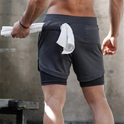 One of the scariest feelings is losing your phone, wallet, or keys at the gym when working out. If your pockets aren’t secure things can slide out easier than you think. Well, now you can workout worry-free of losing your belongings with our Men’s Quick Drying Fitness Shorts. Side compression pockets keep your phone and wallet secure the entire time you're working out. The fabric is a stretchy spandex blend that lends you the freedom to work out comfortably and unrestricted!