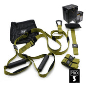 Take your bodyweight suspension workouts to the next level with our PRO3 Suspension Trainer featuring the non-scuff door anchor and extended belt. Our PRO3 Suspension Trainer lets you use your own body weight as a means of resistance for improving endurance and overall strength. Bodyweight exercises, such as those done with the Suspension Trainer, demanding more flexibility and balance than other exercises.
