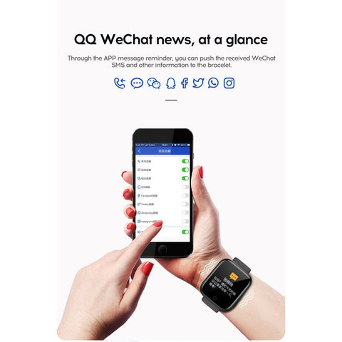 Do you have a fast paced lifestyle? Tired of always reaching for your phone for every notification? If you're always on the go or have wanted the convenience of checking notifications, tracking your steps, heart rate and so much more then our Fitness Tracker Smart Watch is for you. With the convenience of just looking at your wrist you can be informed about everything that is going on in your world in a fraction of the time it would take to dig out your phone from your pocket.