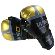 Our Boxing Gloves are made of tough synthetic leather so you know they will hold up against your fury of punches that you land on our punching bag. Your knuckles will thank you as our boxing gloves have great foam padding that absorbs and distributes the impact of each punch evenly. As you work up a sweat you can be rest assured that our boxing gloves will keep your hands dry with the breathable mesh.
