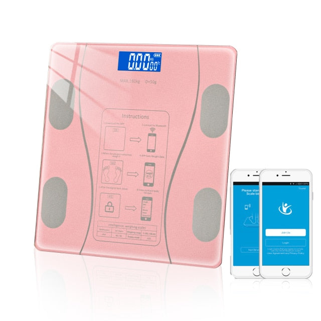 So you have started your fitness journey and now you need to track your results! Our Weight Scale will keep you on the right track by measuring your body weight, body fat percentage, BMI, water, fitness age and visceral fat. Our Weight Scale will even show you the temperature and battery life. This Bluetooth scale will upload all your data and provide everything you need to stay on track so you can focus on what's important.