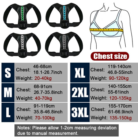 Are you tired of having pain in your neck, shoulders or back? Try our Posture Corrector it works by pulling back your shoulders and straightening your upper back, thus reducing your neck, shoulder, and back pain. It's suitable for men and women that is easy to use and fits almost all adult sizes. Our Posture Corrector can help reduce your tension and pain so you can get back to doing the things you love to do.