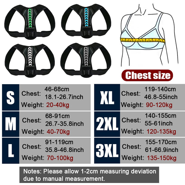 Are you tired of having pain in your neck, shoulders or back? Try our Posture Corrector it works by pulling back your shoulders and straightening your upper back, thus reducing your neck, shoulder, and back pain. It's suitable for men and women that is easy to use and fits almost all adult sizes. Our Posture Corrector can help reduce your tension and pain so you can get back to doing the things you love to do.