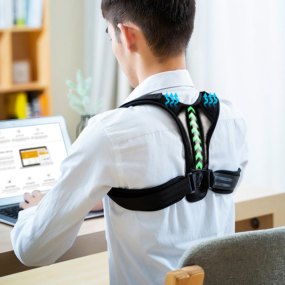 Are you tired of having pain in your neck, shoulders or back? Try our Posture Corrector it works by pulling back your shoulders and straightening your upper back, thus reducing your neck, shoulder, and back pain. It's suitable for men and women that is easy to use and fits almost all adult sizes. Our Posture Corrector can help reduce your tension and pain so you can get back to doing the things you love to do.