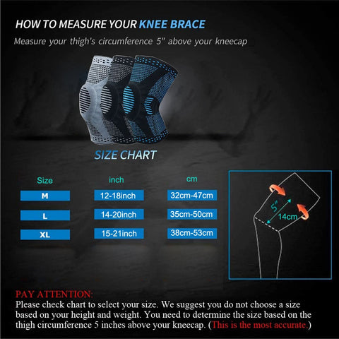 Do you miss your favorite activities due to knee pain? Our Compression Knee Brace has patella stabilization technology. Incorporated with anti-collision gel pad design that holds the patella in proper position and stabilizes your ACL, PCL, LCL, and MCL ligaments. It not only provides comfortable stabilization to the knee, and absorption of dynamic forces, but also provides extreme support for joint stabilization, pain relief and quicker injury recovery.