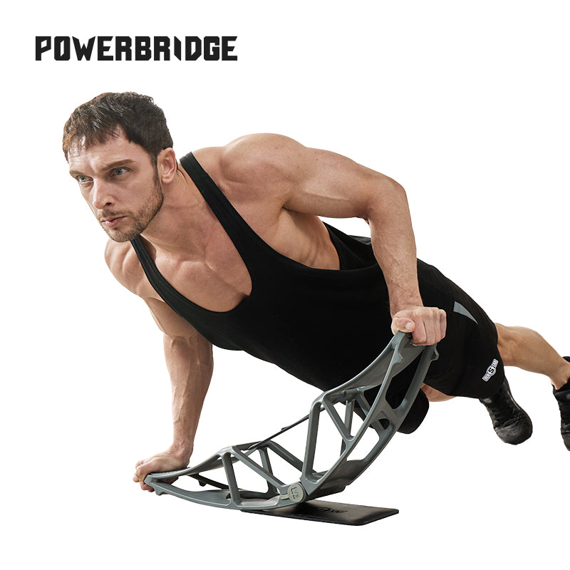 Get fit anywhere with our PowerBridge, it's lightweight and has a detachable design, you can take your full gym anywhere at anytime. Tired of sitting at home or the office the whole day? Do a balanced workout by simply standing on PowerBridge or perform some pushups. You will feel the difference in just a few days.   Do you want a full body workout from one piece of equipment? Try our PowerBridge and order yours today!
