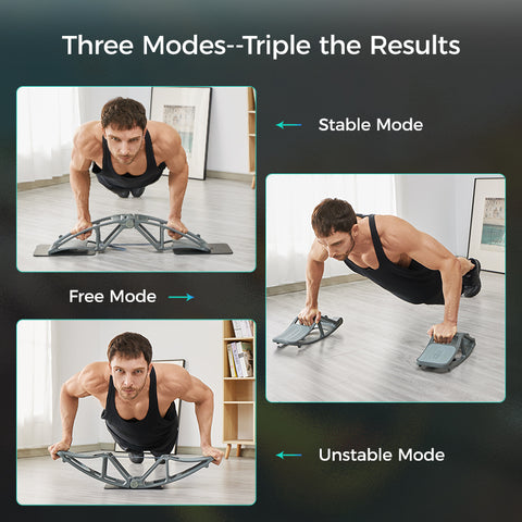 Get fit anywhere with our PowerBridge, it's lightweight and has a detachable design, you can take your full gym anywhere at anytime. Tired of sitting at home or the office the whole day? Do a balanced workout by simply standing on PowerBridge or perform some pushups. You will feel the difference in just a few days.   Do you want a full body workout from one piece of equipment? Try our PowerBridge and order yours today!