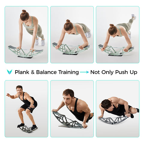 Get fit anywhere with our PowerBridge, it's lightweight and has a detachable design, you can take your full gym anywhere at anytime. Tired of sitting at home or the office the whole day? Do a balanced workout by simply standing on PowerBridge or perform some pushups. You will feel the difference in just a few days.   Do you want a full body workout from one piece of equipment? Try our PowerBridge and order yours today!