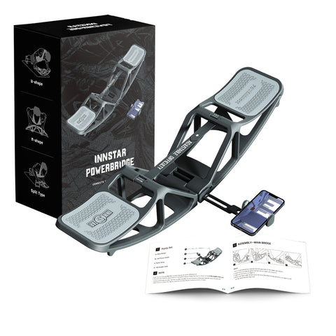 Get fit anywhere with our PowerBridge, it's lightweight and has a detachable design, you can take your full gym anywhere at anytime. Tired of sitting at home or the office the whole day? Do a balanced workout by simply standing on PowerBridge or perform some pushups. You will feel the difference in just a few days.   Do you want a full body workout from one piece of equipment? Try our PowerBridge and order yours today!