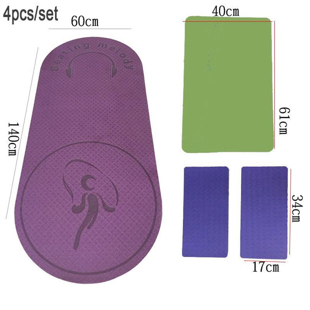 You will enjoy this yoga, pilates and jump rope mat, it is made of high quality TPE material and premium padding to absorb impact. Protecting your feet, knees, joints, and back while jumping.