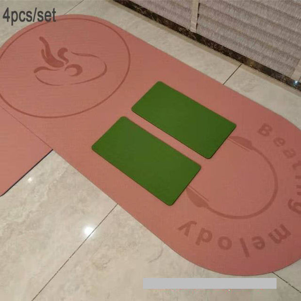 You will enjoy this yoga, pilates and jump rope mat, it is made of high quality TPE material and premium padding to absorb impact. Protecting your feet, knees, joints, and back while jumping.